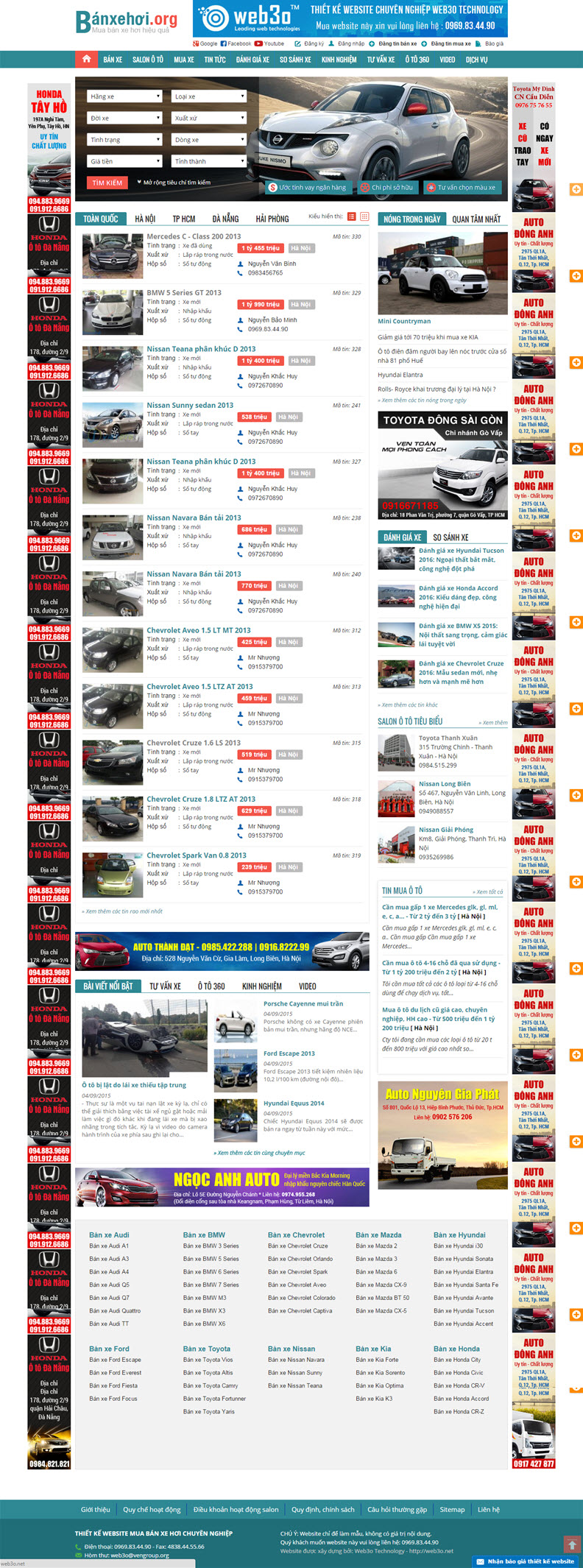 Web rao vặt mua bán ô tô Banxehoi.com